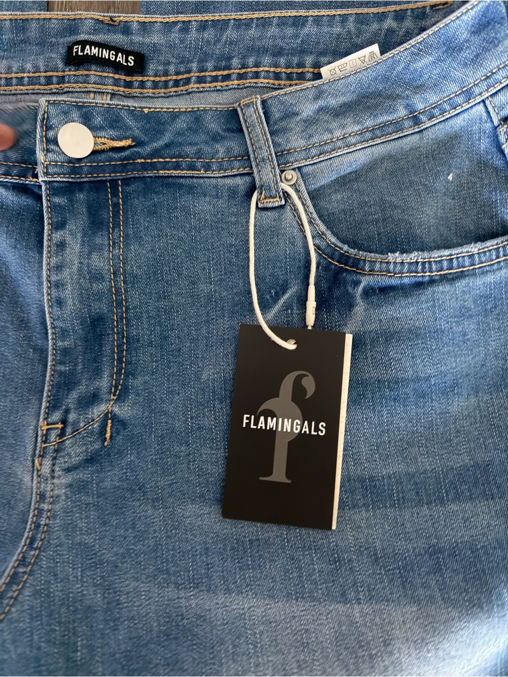 Flamingoals Blue Denim Jeans - Classic Medium Wash - Picture 3 of 10
